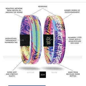 ZOX - Progress not Perfection - 3 Bands for $20